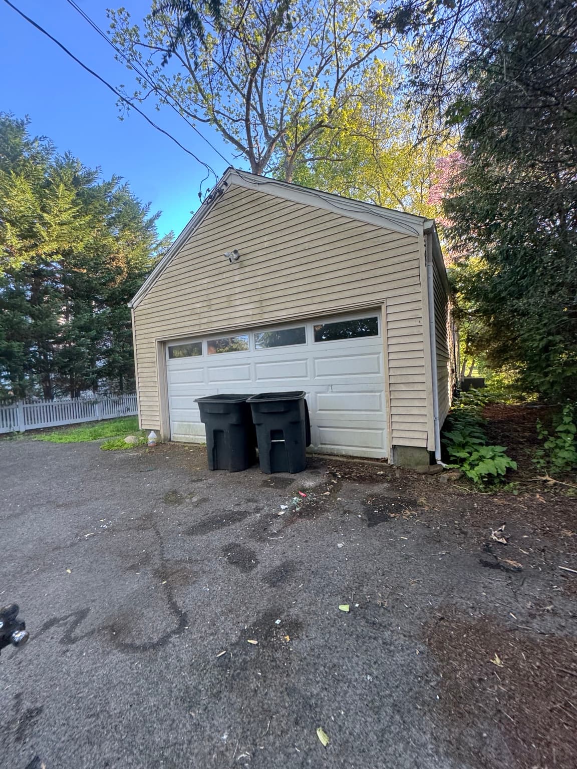 Clean driveway after Junkfire removal